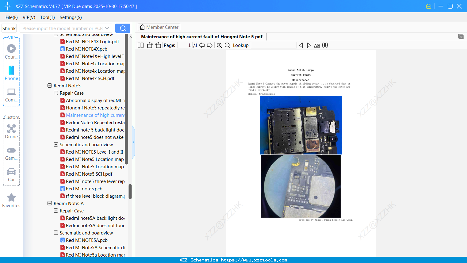 Xiaomi Redmi Maintenance Of High Current Fault Of Hongmi Note 5